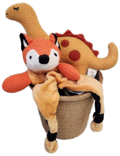 Baby Dino and Mr fox Gift basket